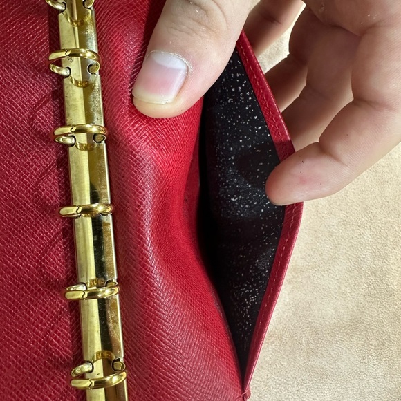 Louis Vuitton Red Epi Leather Agenda Cover - Picture 5 of 5